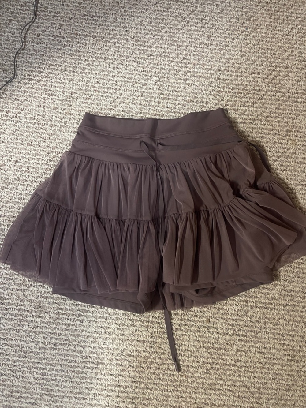 POPFLEX Layered Tulle Skort in Mauve Purple